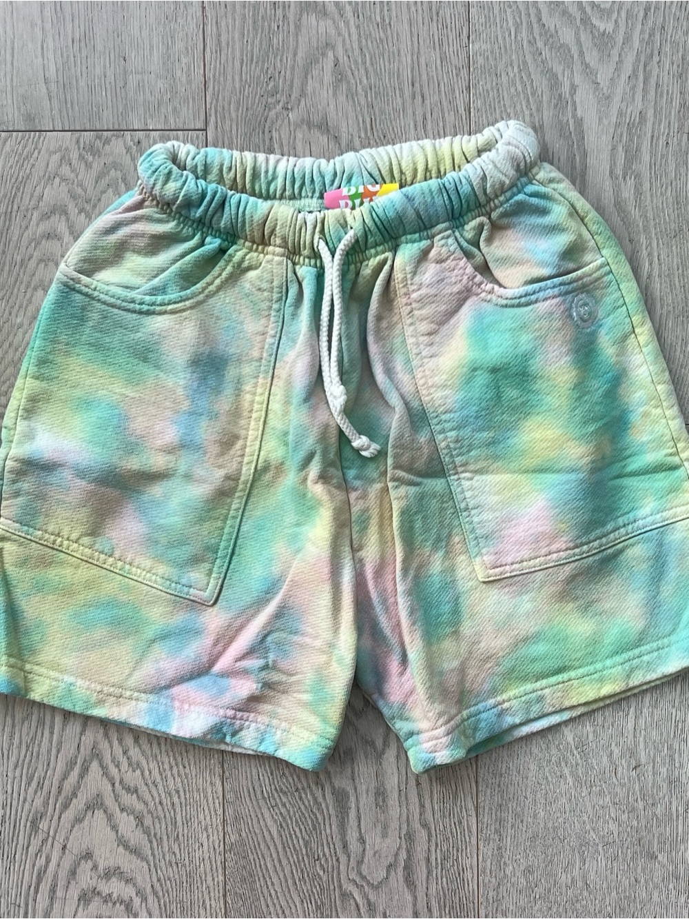 Big Bud Press Pastel Tie-Dye Women’s Size XXS Drawstring Shorts